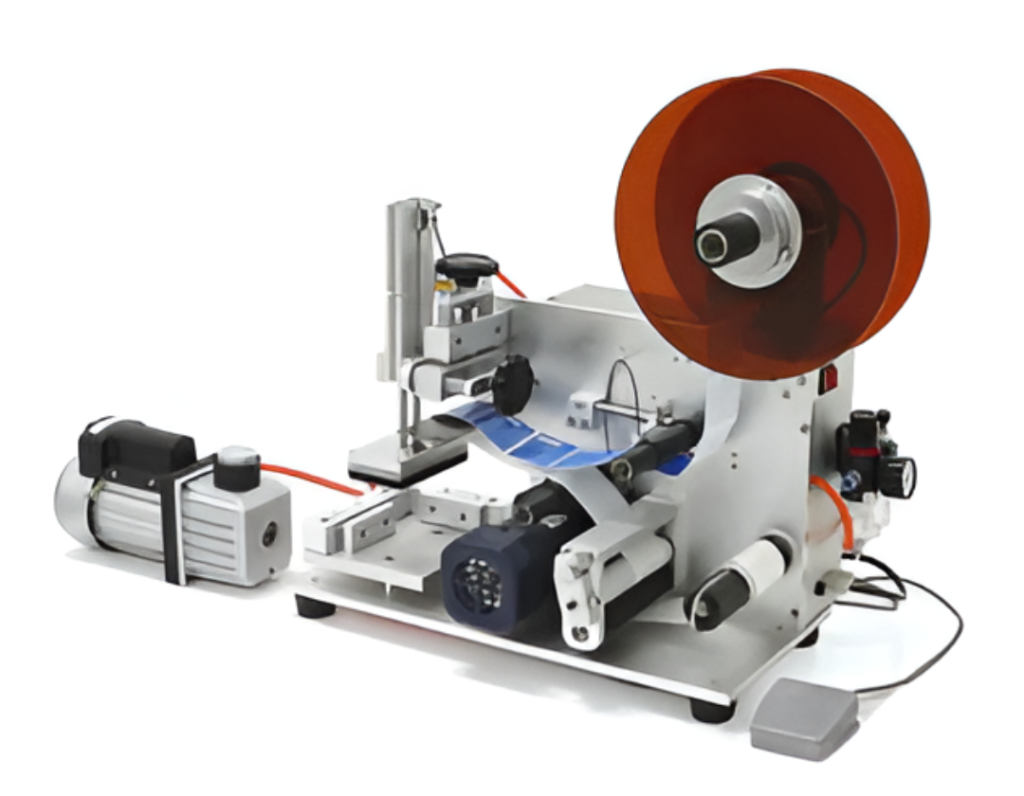 Semi Automatic Flat Shape Sticker Labeling Machine