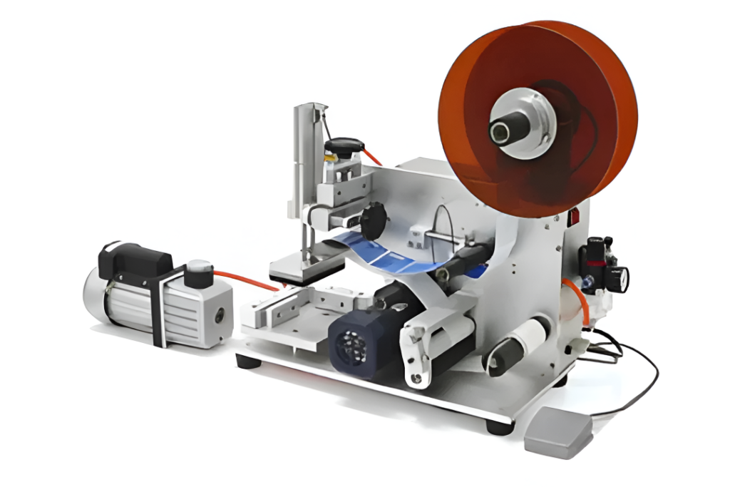 Semi Automatic Flat Shape Sticker Labeling Machine